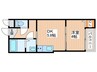 Ｐｒｏｓｐｅｒ　Ｈｏｍｅ桜木町 1DKの間取り