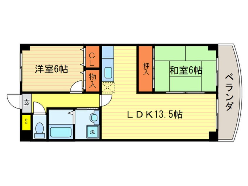 間取図 ベネッセ桂川