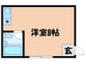 カミノビル 1Rの間取り