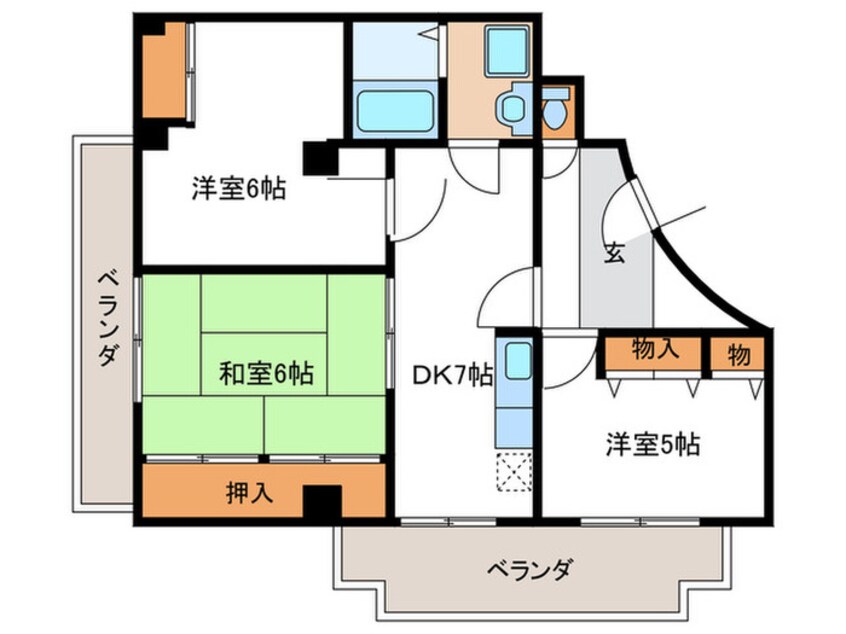 間取図 ラビリント川島