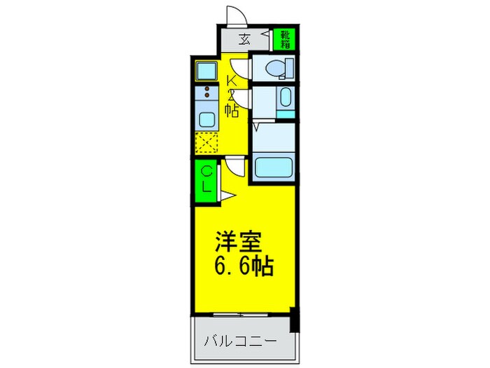 間取り図 ﾌﾟﾚｻﾝｽ天王寺ﾉｰｽｳﾞｨｱｰﾚ(805)