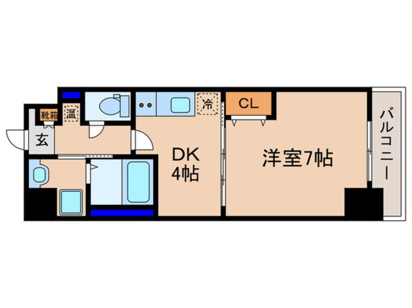 間取図 イクスコート大津駅前