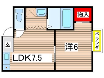 間取図 エメラルド立花Ⅰ