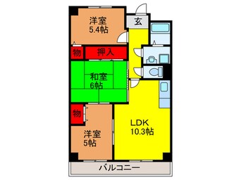 間取図 エスペランサ門真南