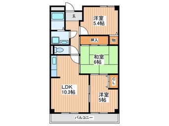 間取図 エスペランサ門真南