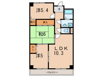 間取図 エスペランサ門真南