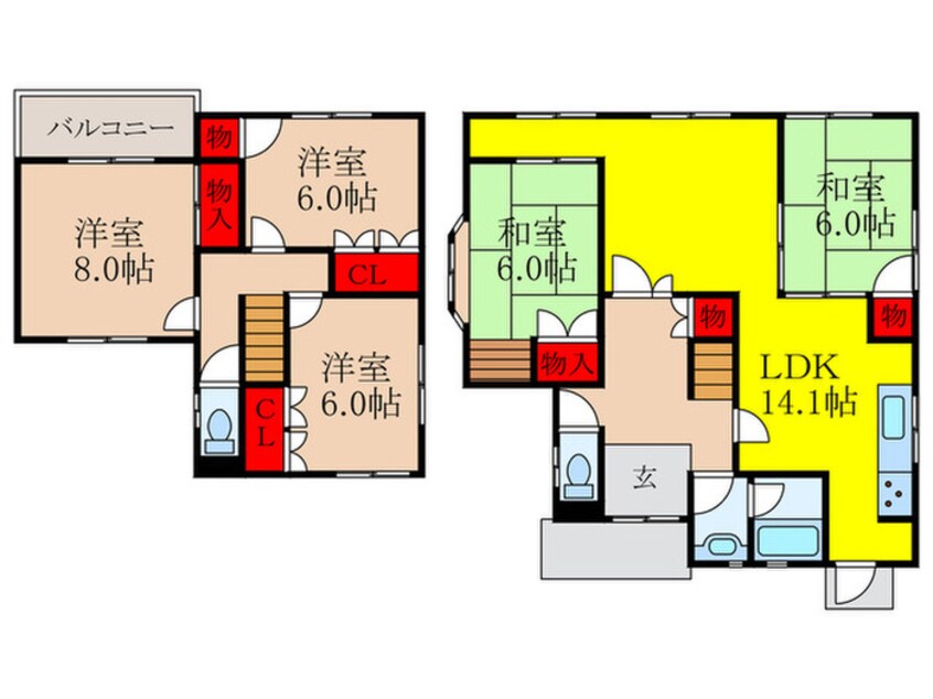 間取図 新光風台４丁目戸建
