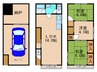 鳥越貸家 3LDKの間取り