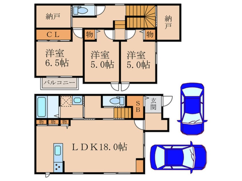 間取図 六躰町野々村貸家