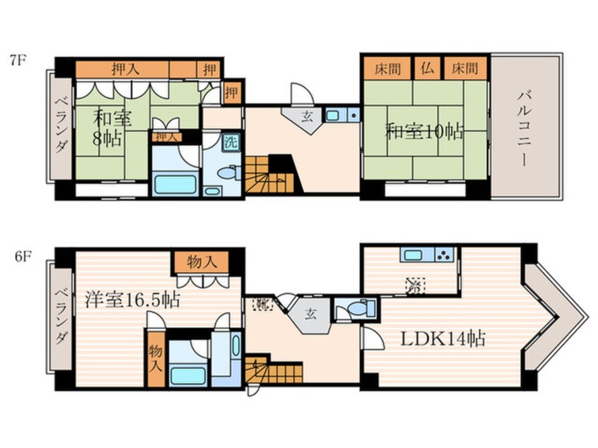 間取図 SAMSQUARE烏丸御池