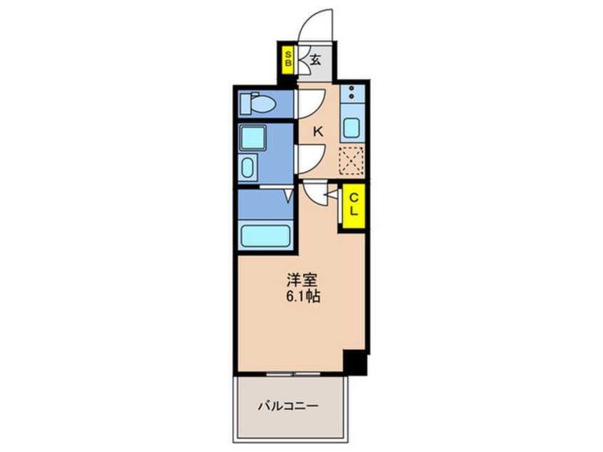 間取図 セレニテ三宮リアン
