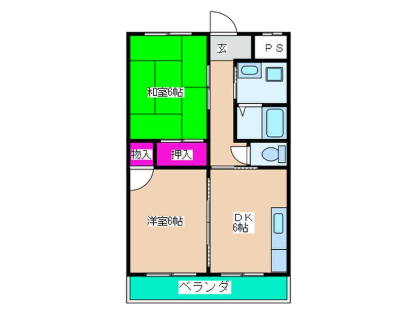 間取図 ファミーユ勝山