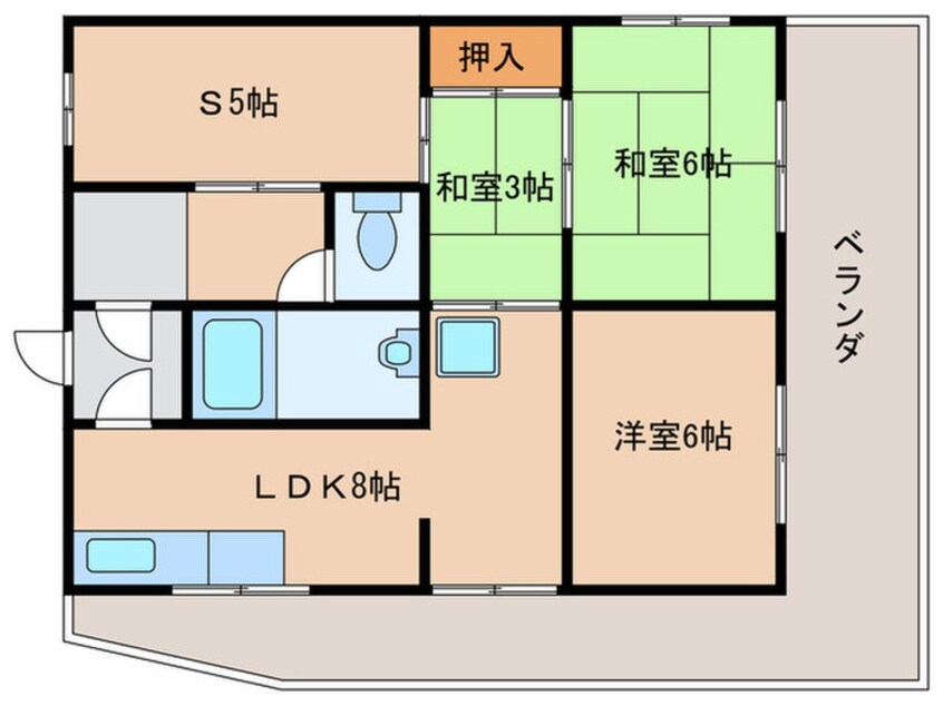 間取図 ペディコート神戸舞子坂