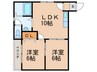 マイプラザ田島 2LDKの間取り
