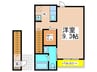 ラフォレスタ 1Kの間取り