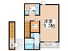 ラフォレスタ 1Kの間取り