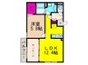 Ｄ　Ｈｏｕｓｅ　ｎｏｒｔｈ 1LDKの間取り