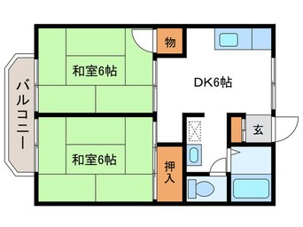 間取図 パレ－シャル三木Ｃ棟