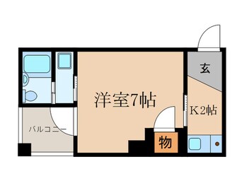 間取図 ステュディオフラット室町