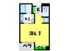ＪＵＳＴ南船場 1Kの間取り