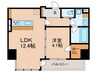 ＢＲＡＶＥ常盤町Ⅱ 1LDKの間取り