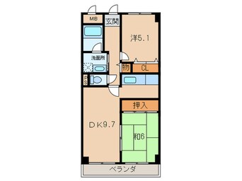 間取図 ラフィーネ武庫之荘