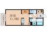 コ－トＴａｋｅ優 1Rの間取り