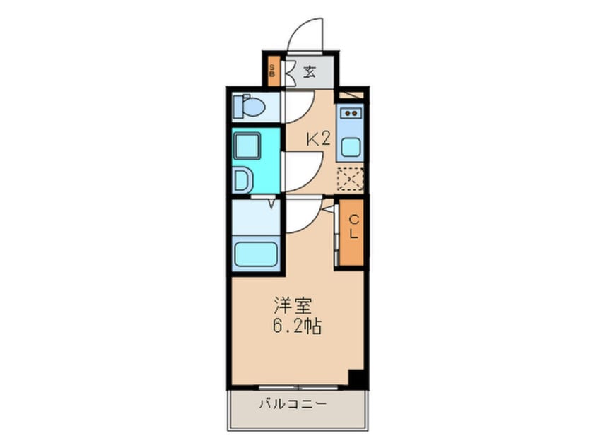 間取図 ｴｽﾘｰﾄﾞ福島ﾌﾞﾚｲﾌﾞ(304)
