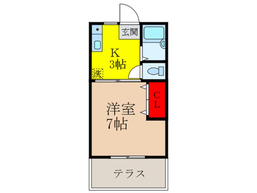 間取図 サンビレッジ呉服