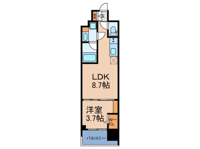 間取図 アーバネックス難波WEST