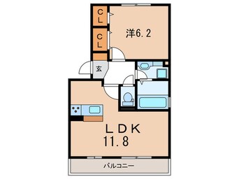 間取図 グランソレイユ南多聞台