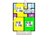 セジュール新金 2DKの間取り