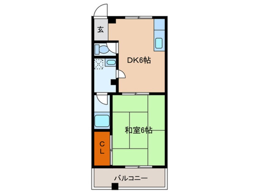 間取図 クィ－ンズハイツ名倉