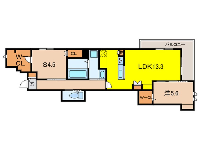 間取図 Ｌａｚｏｓ　Ｍｉｋａｇｅ