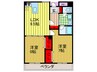 ノース　コート 2LDKの間取り