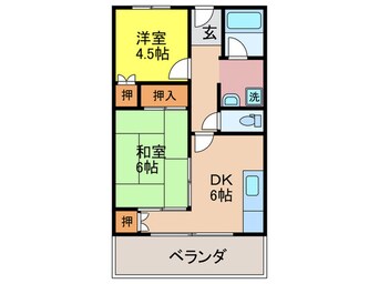 間取図 ハイツ魚満