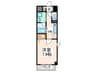 アンビション 1Kの間取り