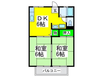 間取図 スト－ク玉置