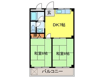 間取図 コーポグリーンヒルズ