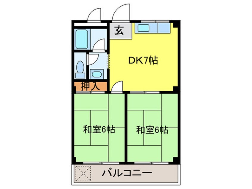 間取図 コーポグリーンヒルズ