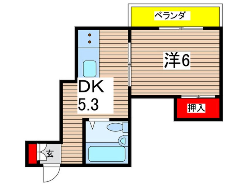 間取図 サニ－コ－ト石橋