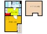 obed estate hanaten 1Kの間取り