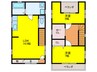 東豊中町3丁目貸家 2LDKの間取り