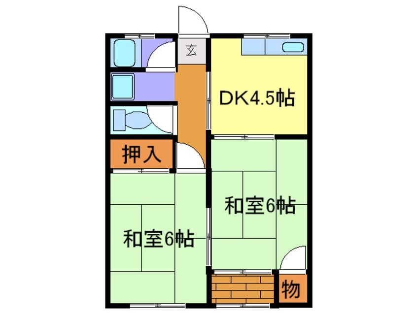 間取図 コ－ポ荘園