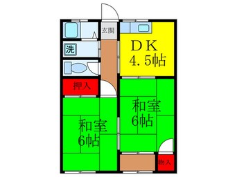 間取図 コ－ポ荘園