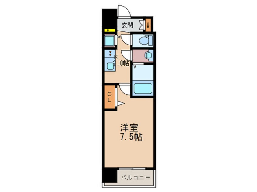 間取図 ﾌﾟﾚｻﾝｽ野田阪神駅前ｻﾞ･ﾌｧｰｽﾄ901