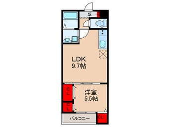 間取図 フジパレス近鉄八尾Ⅰ番館