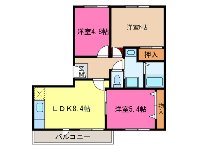 間取図 コスモスマンション