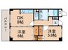 ヴィラ・プラスワン 2DKの間取り