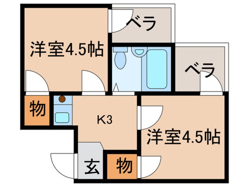 間取図 リーブル１番館